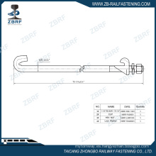 Varilla calibradora de un solo extremo de 1-1 / 4 &quot;para calibre estándar